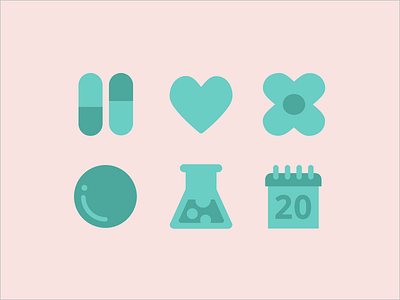 Medical Icons cute health illustration medicine simple vector