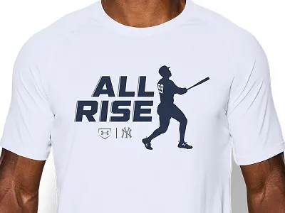 ALL RISE - Aaron Judge UA T Shirt Design aaron aaron judge all rise homerun homerun derby judge ua yankees
