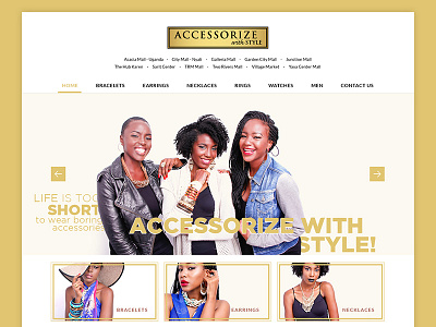 Accessorize with Style Website Redesign design ecommerce landing ui website