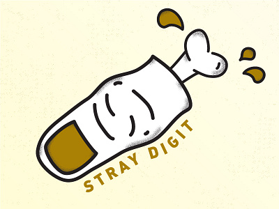 Stray Digit blood finger illustration vector