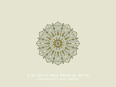 The 100 Day Project - Day 99 (!!!) geometry illustrator mandala symmetry the100dayproject vector