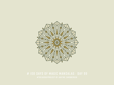 The 100 Day Project - Day 99 (!!!) geometry illustrator mandala symmetry the100dayproject vector