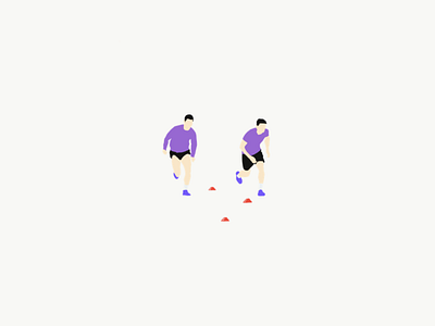 Training Package art color design digital graphic design illustration minimal modern pop art practice simple soccer