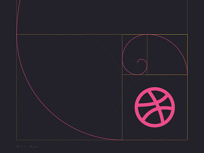 My first shot ! dribbble fisrt shot golden ratio