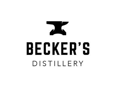 Becker's Distillery anvil anvil logo distillery distillery logo logo logo design