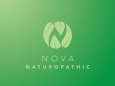 Nova Naturopathic design green logo logo design nature nature logo naturopathic naturopathic logo