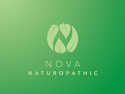 Nova Naturopathic design green logo logo design nature nature logo naturopathic naturopathic logo