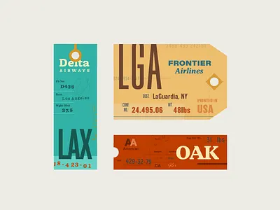 Luggage Tags 01 label layout luggage tag print retro tag typography vintage