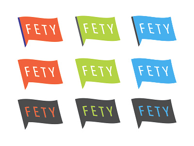 FETY Graphic / Logo 2 acronyms badge flag symbol