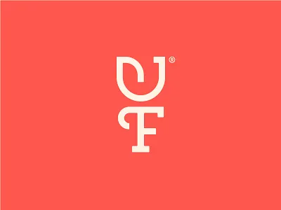 UF / Flowers f flowers icon logo mark monogram simple type u