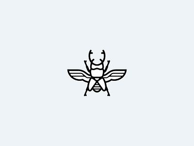 Beettle Icon beetle icon line art logo