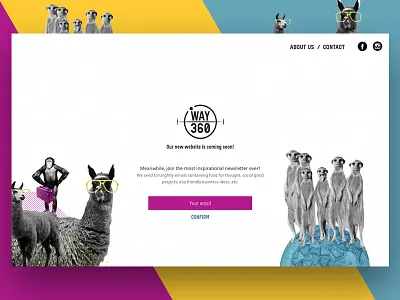 Way360 Group - Coming Soon! coming soon design interface ui ux way360 web design website