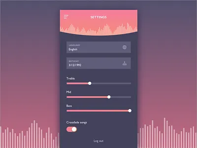 Daily UI #7: Settings