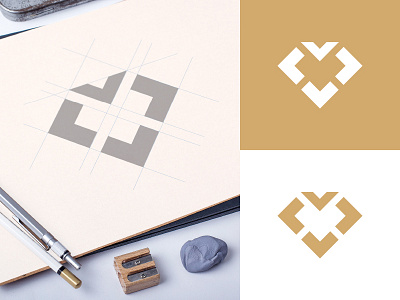 Vaibhav Jewels logo artwork branding jewel logo vaibhav
