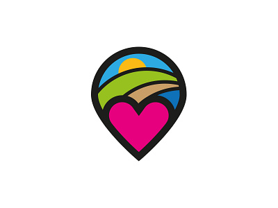 Map marker love map marker nature tag