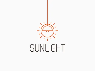 Sunlight brand braning idea light logo logos mark minimal store sun