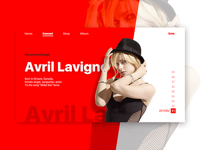 Music avril girl music red web