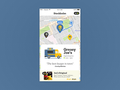 Food Truck App app food truck ios materik mattias eriksson ui ux