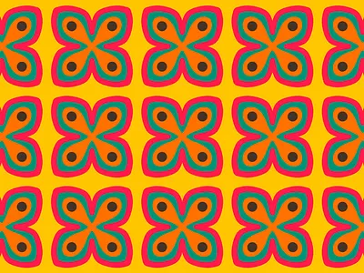 100 days of prints and patterns [75] abstract bright colorful digital floral pattern flower graphic pattern pattern design print surface design vector