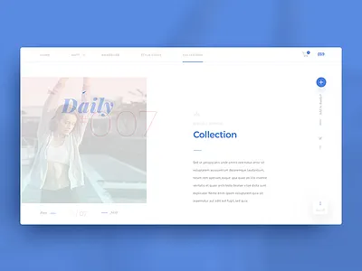 Daily #007 daily ui dailyui fashion interface design landing page mobile ui user interface visual design web web design