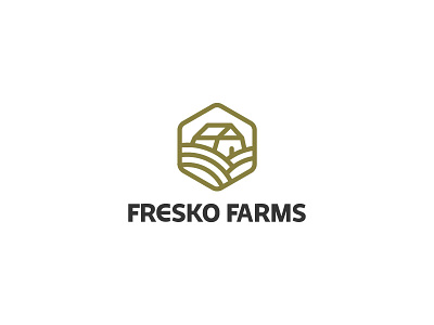 Fresco Farms Logo country farm fresco logo