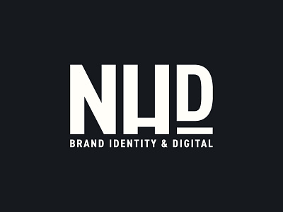 NHD Brand Identity bold brand brand identity branding logo logo design nh nhd wip