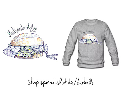 Matjesbrötchen derholle fisch hamburg matjes matjesbrötchen pullover spreadshirt tshirt