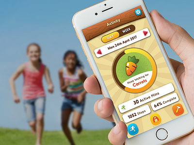 Hopscotch Farm farm fitness game ui