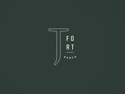 J Fort Ranch brand identity logo mark