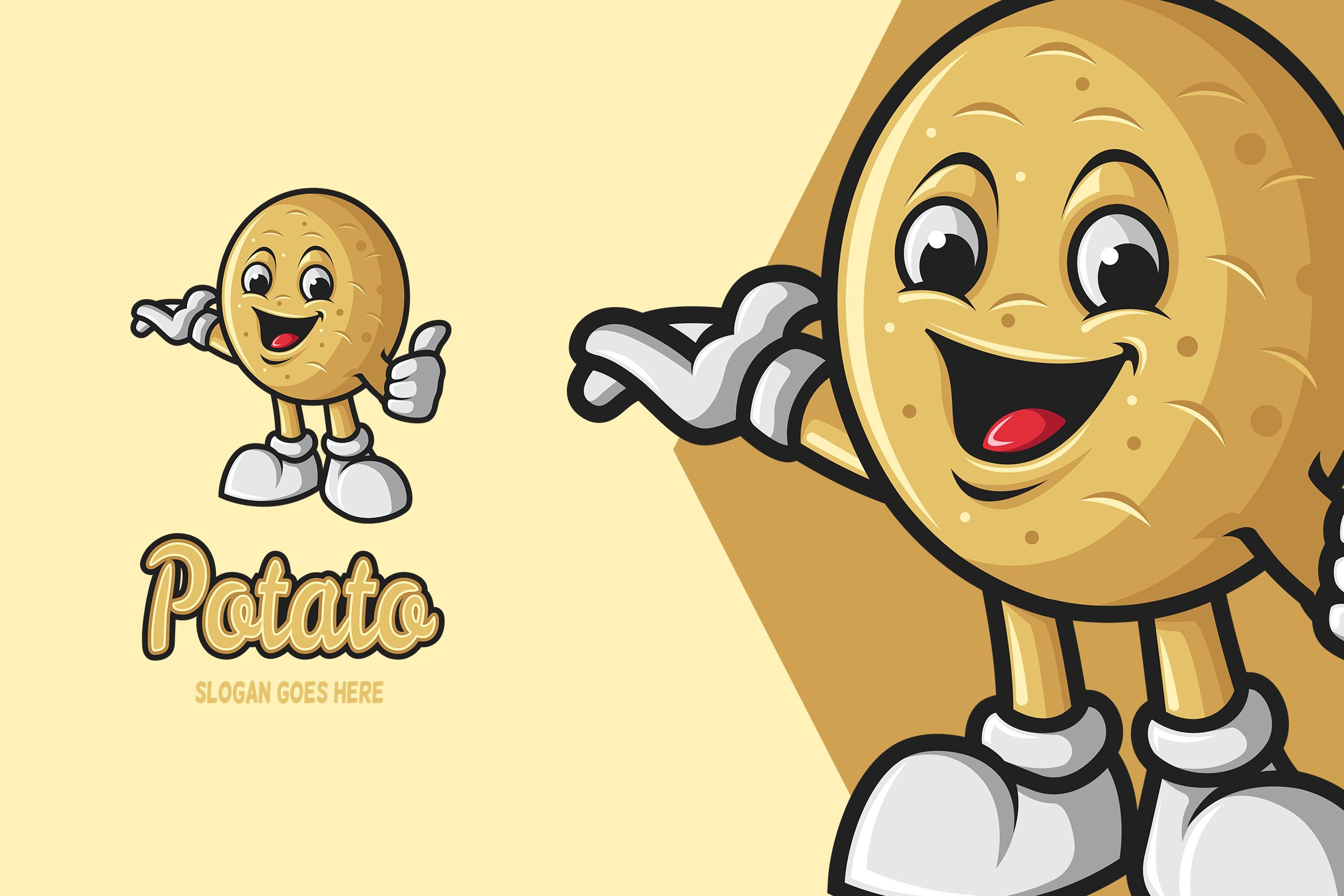 Potato Mascot Logo by AQR Studio on Dribbble