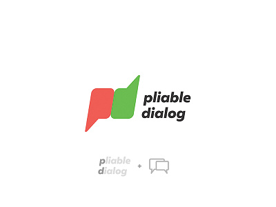 Pliable dialog dialog logo