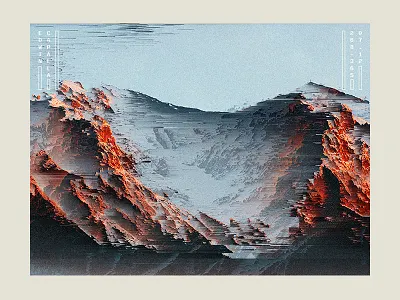 268 abstract art challenge design everyday glitch illustration poster