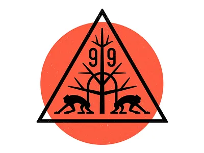 99 Monos 99 band logo monkeys