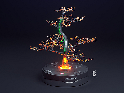 Day 77 - Mrs. Constancy - GoldnSai 3d bonsai cgi costa rica daily everyday gold mrs. constancy sifi soy tico tree