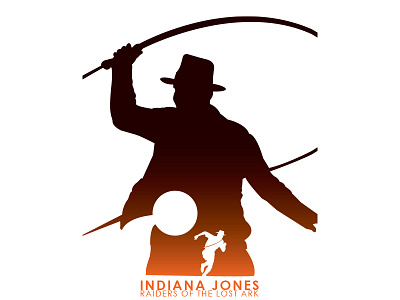 Indiana Jones Raiders Of The Lost Ark Poster cinema indiana jones minimalism minimalist movie poster raiders vector