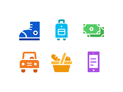 Categories icons car flat icon illustration money travel