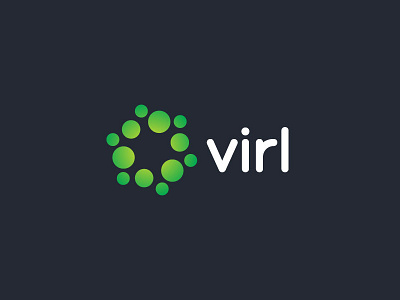Virl Lockup 2 (WIP) brand gradient green identity logo