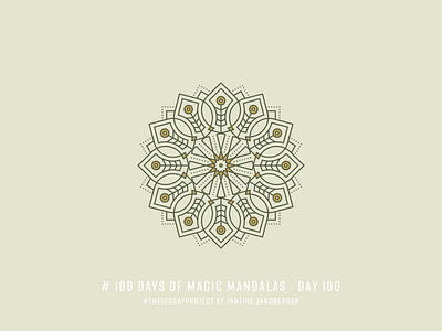The 100 Day Project - Day 100 🎉 geometry illustrator mandala symmetry the100dayproject vector