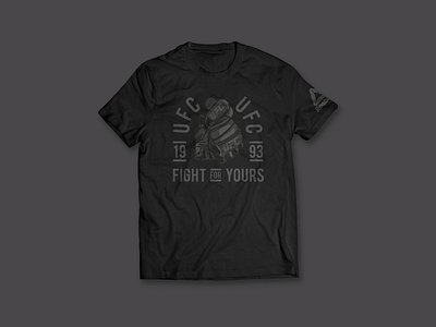 Fight For Yours apparel design flat graphic icon illustration lettering t shirt typography ufc vector