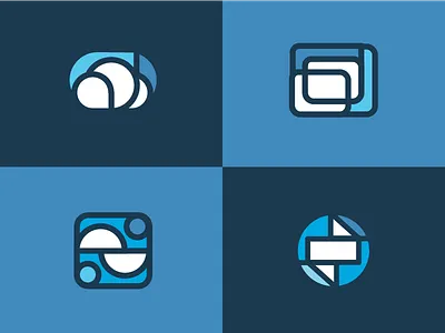 Icon Explorations abstract action blue cloud icon icons illustration logo platform ui web