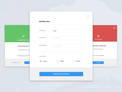 Add New User account add dashboard invite new user prototype ui user user account user interface web