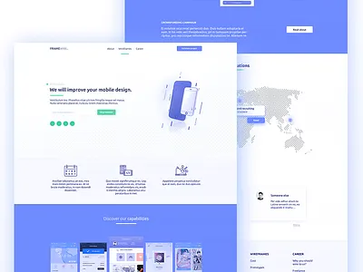 Digital agency website agency app dailyui digital icon landing mobile page ui ux web website