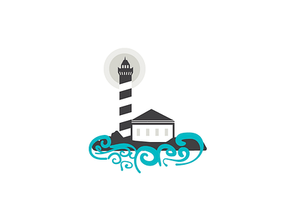 Lighthouse beacon coast coastal light lighthouse ocean rocks waves