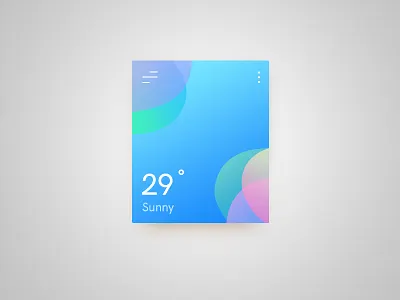 Weather Widget Exploration angle app colors design interface menu shape sun weather