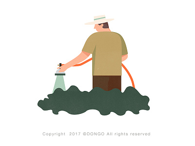 Watering illustration travel