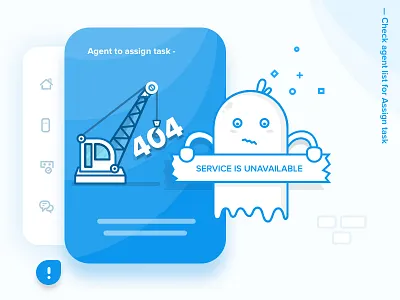 Chat Product - 404 403 404 character error flat ghost illustration oops ui ux vector webdesign