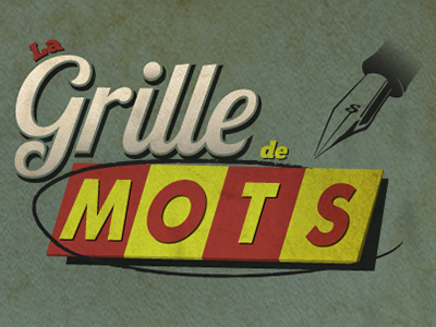 Scénovision | La grille de mots benevent crosswords design game logo retro scenovision ui vintage