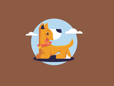 Pooch dog illustration pooch puppy