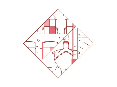 Bordeaux - Les Quais bordeaux brand france graphic design icon illustration logo logotype wine