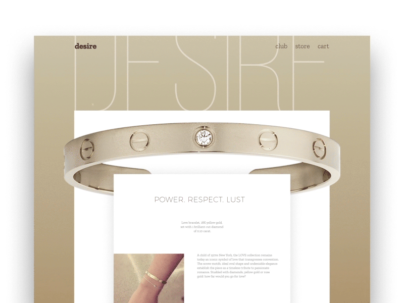 Landing Page / DailyUI_003 acuredreamgift check dailyui jevtic jewelry landing page site student ui ux web